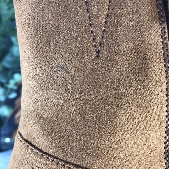 SO Oldfashion Cognac Western Stitch Fringe Zip Boots 2” Heels WMS 9.5M🌟NWT🌟 - Picture 13 of 16